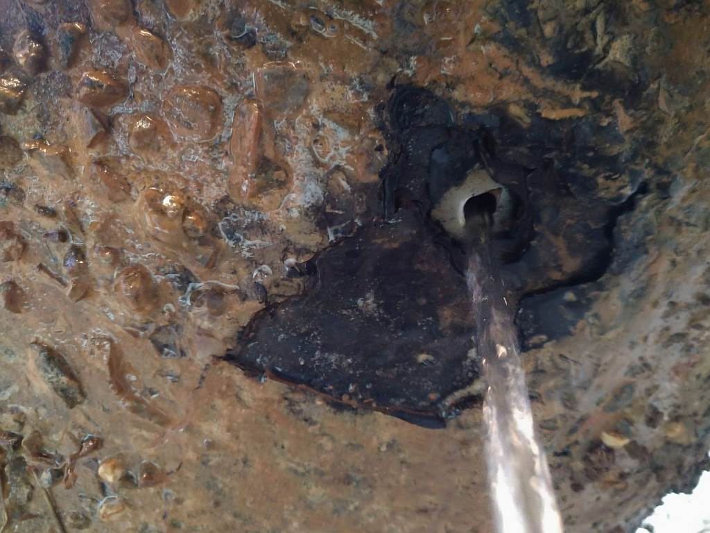 internal corrosion perforation on drinking water pipeline